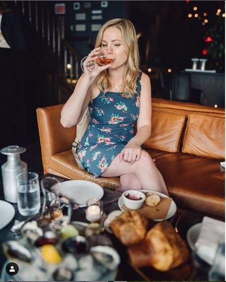 Jaymee Sire enjoying her food